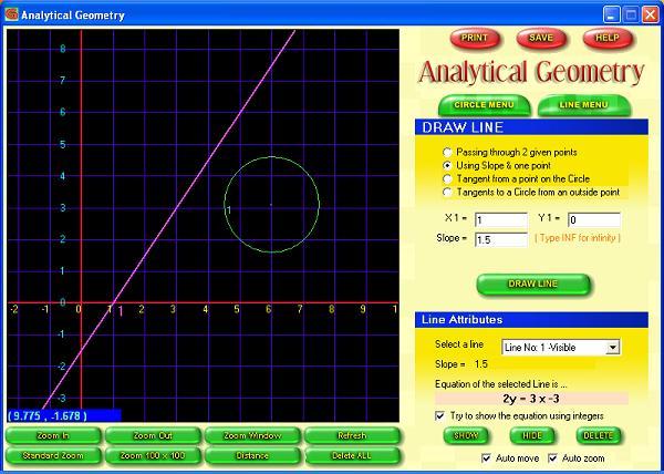 Analytical Geometry software