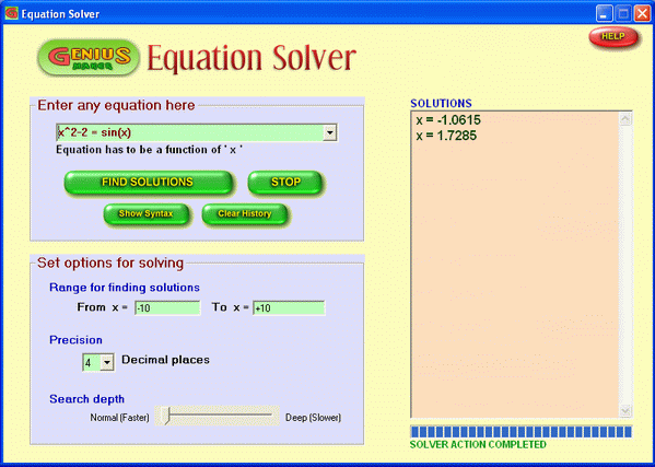 Equation Solver - Equation Calculator Software