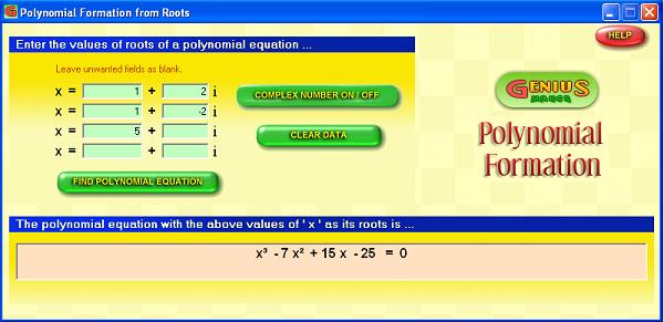 Polynomial Formation software